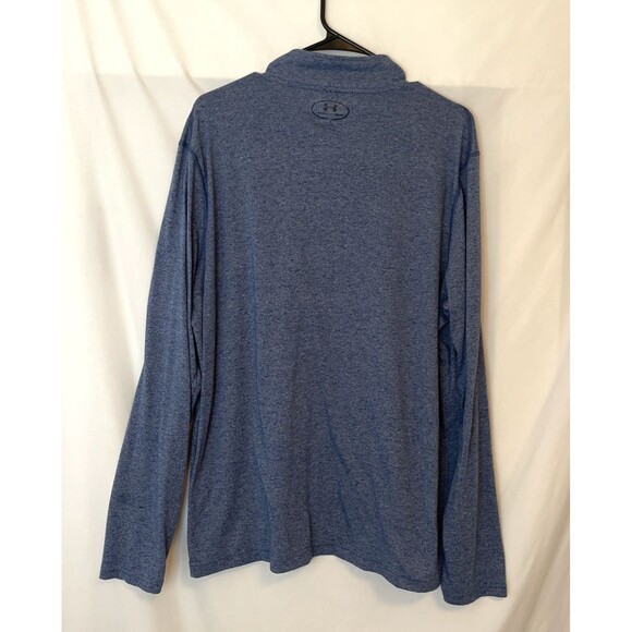 Under Armour Mens Fitted Threadborne 1/4 Zip Lighweight Blue Size XL Golf - Picture 5 of 6